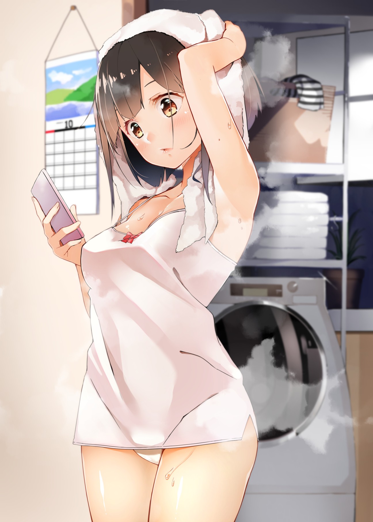Wallpaper : anime girls, short hair, black hair, wet, mouth, smartphone, clothing, gravure idol, undergarment 1296x1812 - ThePal - 271042 - HD Wallpapers - WallHere Wallpaper : anime girls, short hair, black hair, wet, mouth, smartphone, clothing, gravure idol, undergarment 1296x1812 - ThePal - 271042 - HD Wallpapers - WallHere