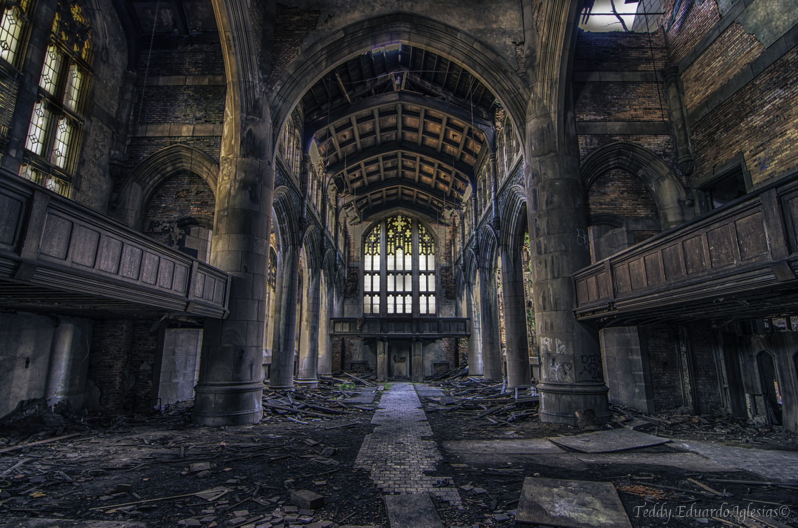 městský, opuštěný, kostel, arte, katedrála, rozklad, architektonický, templos, Gary, Iglesias, průzkum, HDR, Catedrales, catheral, capilla, arquitectonica, urbanarte, abandonde