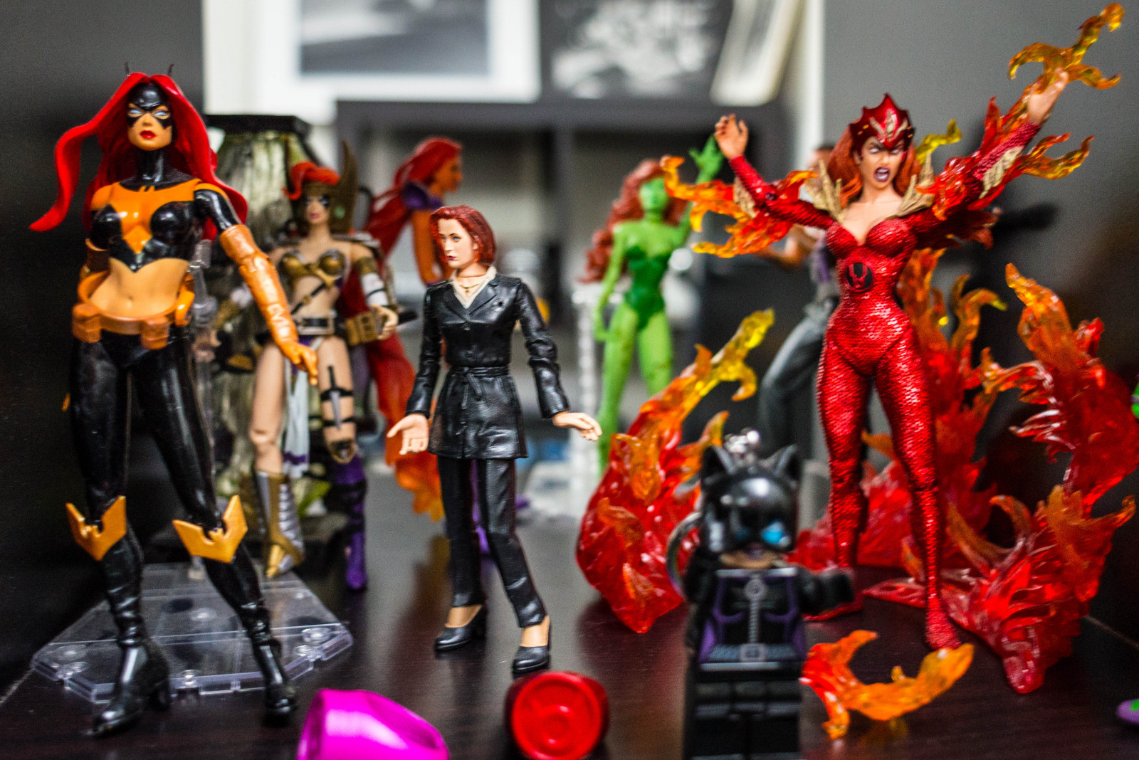 Hračka, Potěr, Starfire, Angela, dccomics, akční figurka, poisonivy, dcdirect, xfiles, mcfarlanetoys, dccollectibles, Danascully, Redlanternmera, Thrillkillerbatgirl, Cosmicangela, fan convention