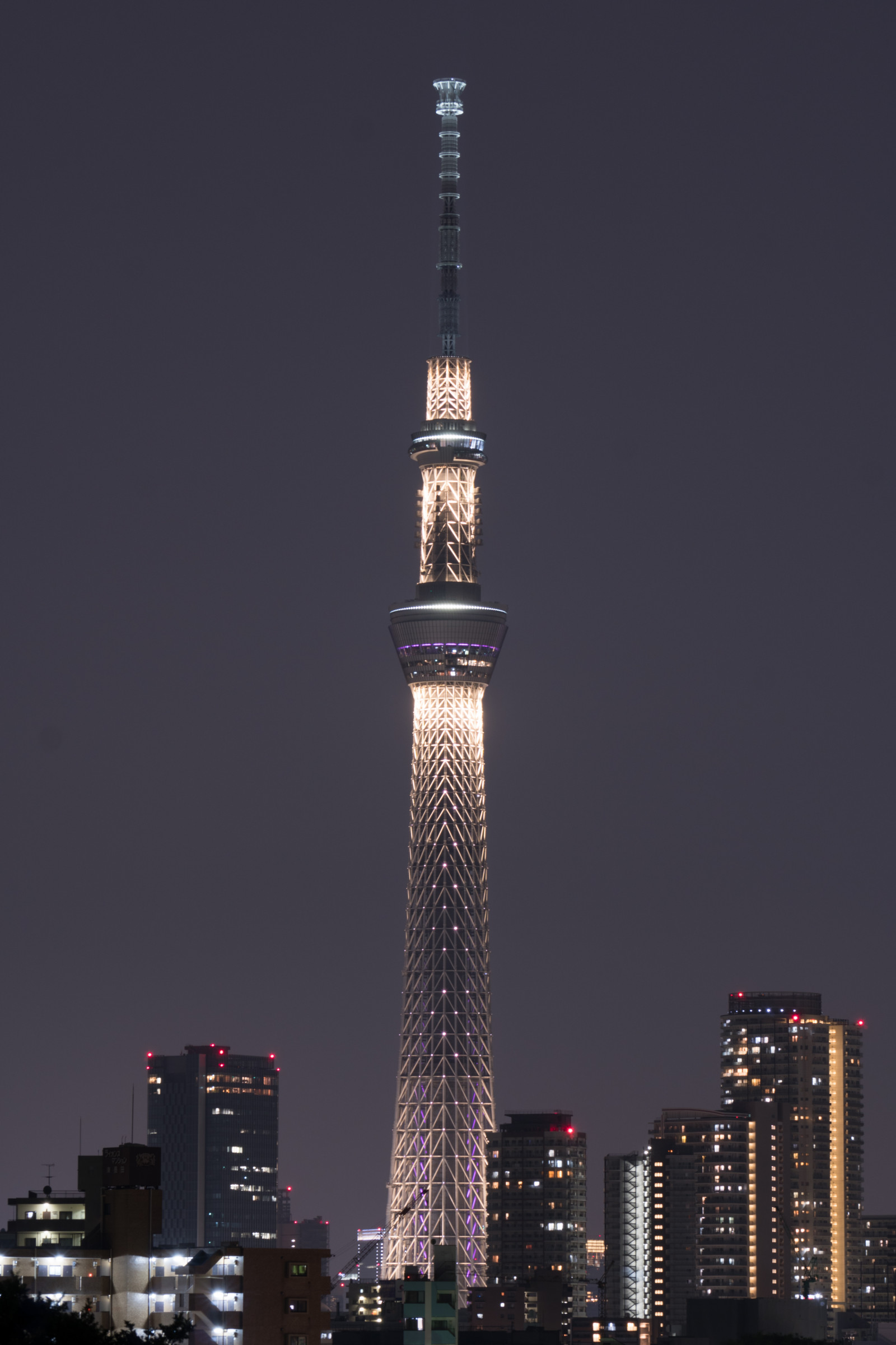 Japan, by, bybilledet, nat, arkitektur, skyline, skyskraber, tårn, Sony, metropol, Tokyo, Jp, Skytree, belyst, belysning, CC, milepæl, Tokyo Skytree, a6300, 6300, Miyabi, yotsugi, kreative fællesheder, fe70200mm, fe70200mmf4goss, menneskelig bosættelse, højhus