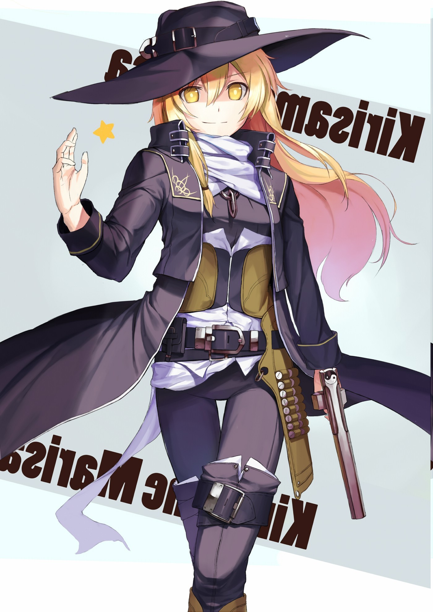 ilustrace, anime, anime dívky, Touhou, Kirisame Marisa, kostým, fiktivní postava, mangaka, beletrie, kostýmy, dobrodruh, 1400x1979 px