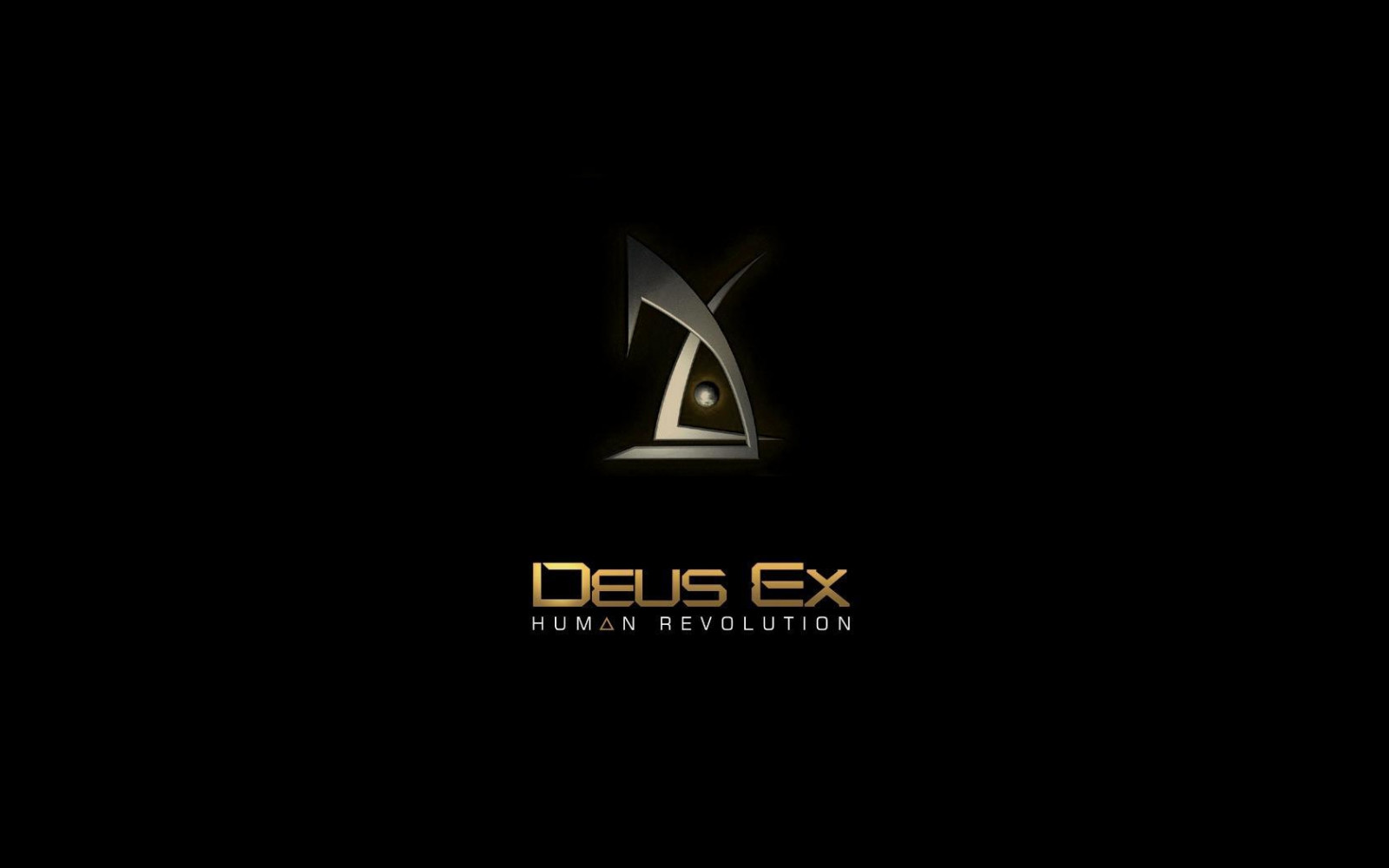 Wallpaper Deus Ex Human Revolution, symbol, name, game, font