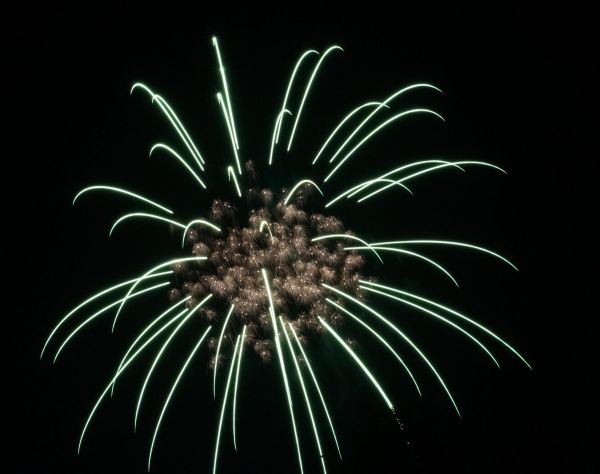 fireworks, night, dark, night sky