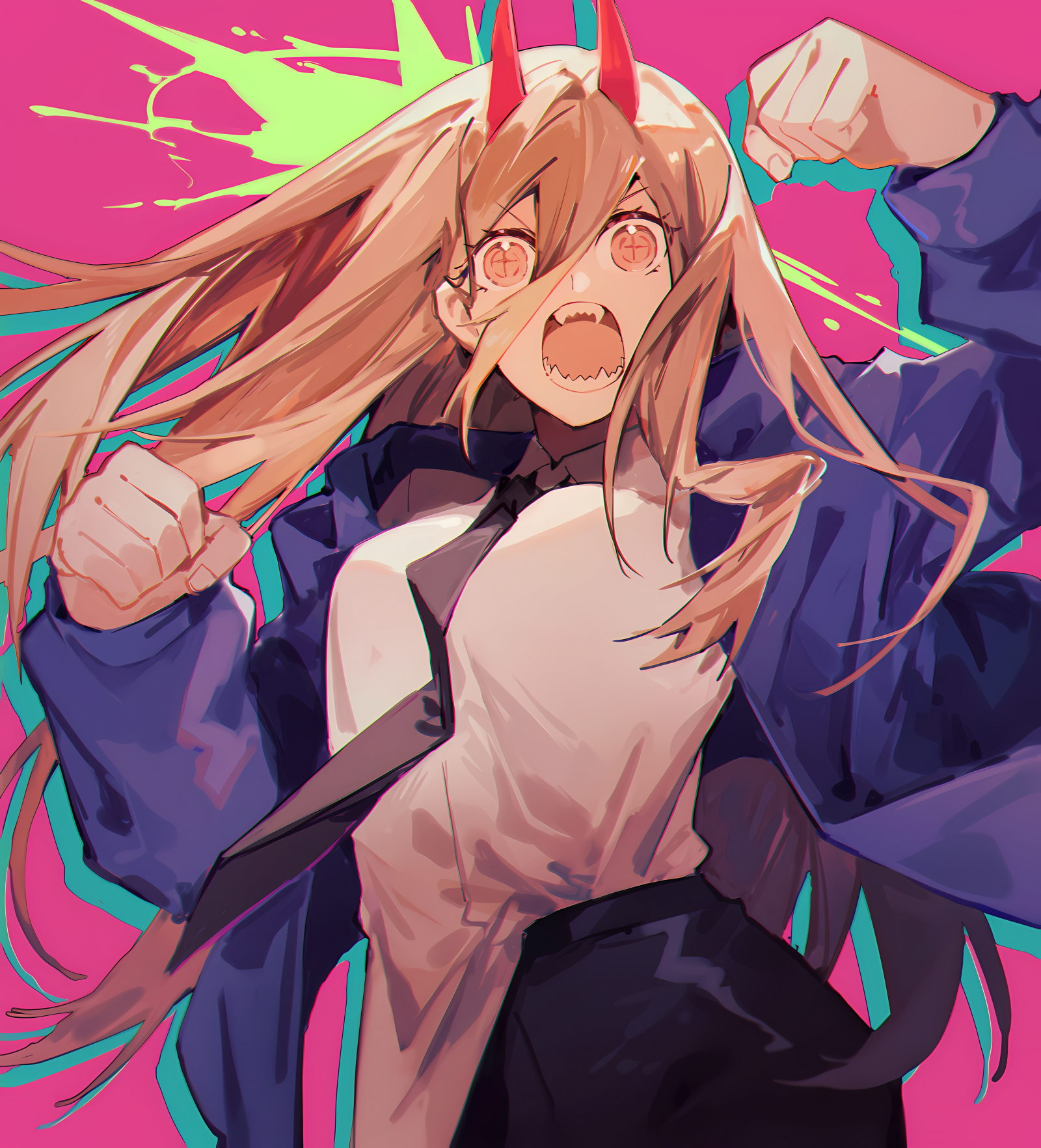 Chainsaw Man, Power Chainsaw Man, anime dievčatá, anime