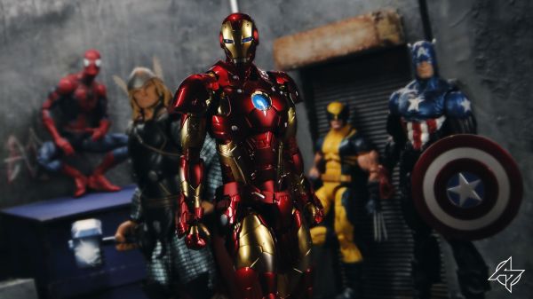 man,photography,stone,actionfigure,iron,ironman