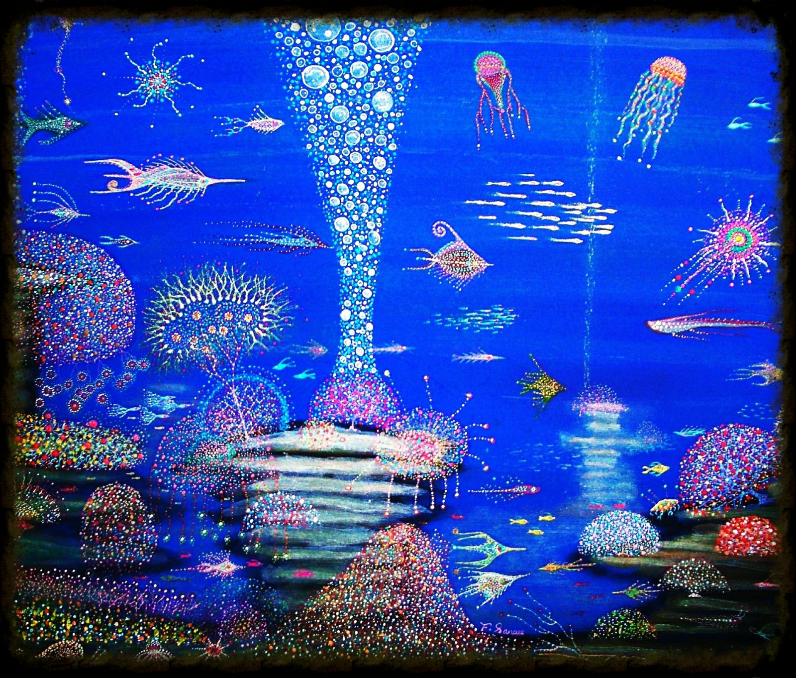 świat, ocean, kwiaty, lekki, morze, ryba, roślina, SZTUKA, kompozycja, ogród, ciemny, obraz, cud, krajobraz, projekt, zabarwienie, widok, Ziemia, Kunst, Sztuki piękne, rysunki, wystawa, Fantazja, Harmonia, Online, planeta, Kolekcjonerzy, przejście, wymiar, hipnotyczny, Uczucia, babel