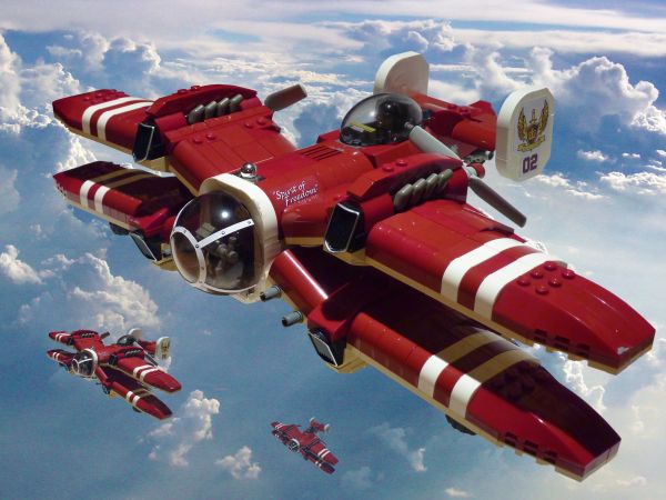 LEGO,aircraft,plane,fighter,fantasy,scifi