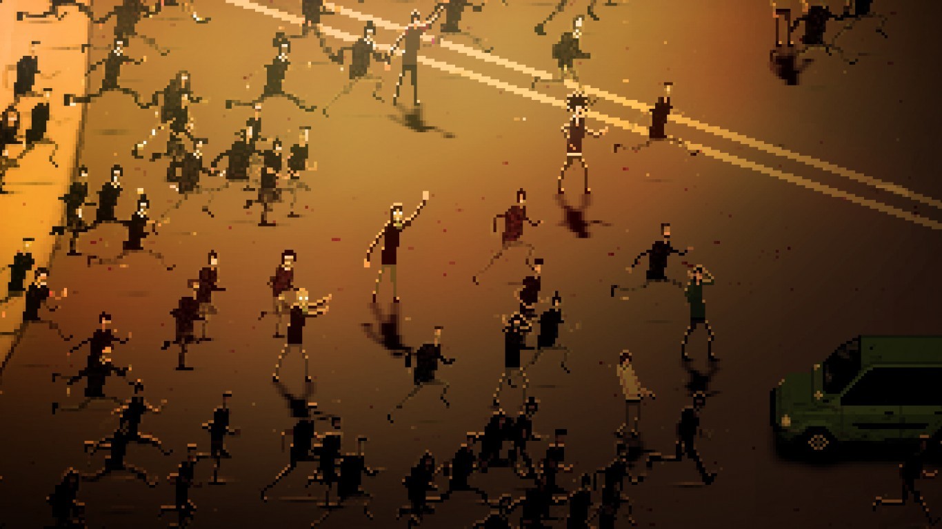 Wallpaper : people, pixel art, ART, crowd, screenshot 1366x768 ...