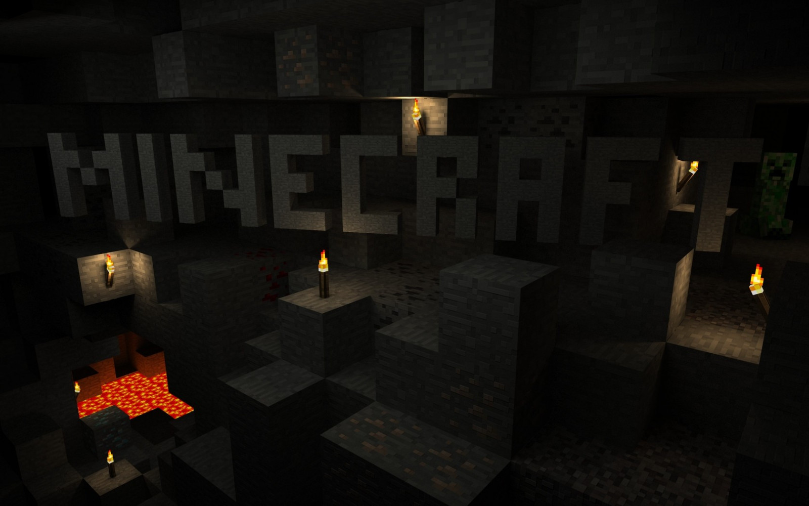 Minecraft, เกม PC, เที่ยงคืน, ความมืด, เกม, ภาพหน้าจอ, 1680x1050 px
