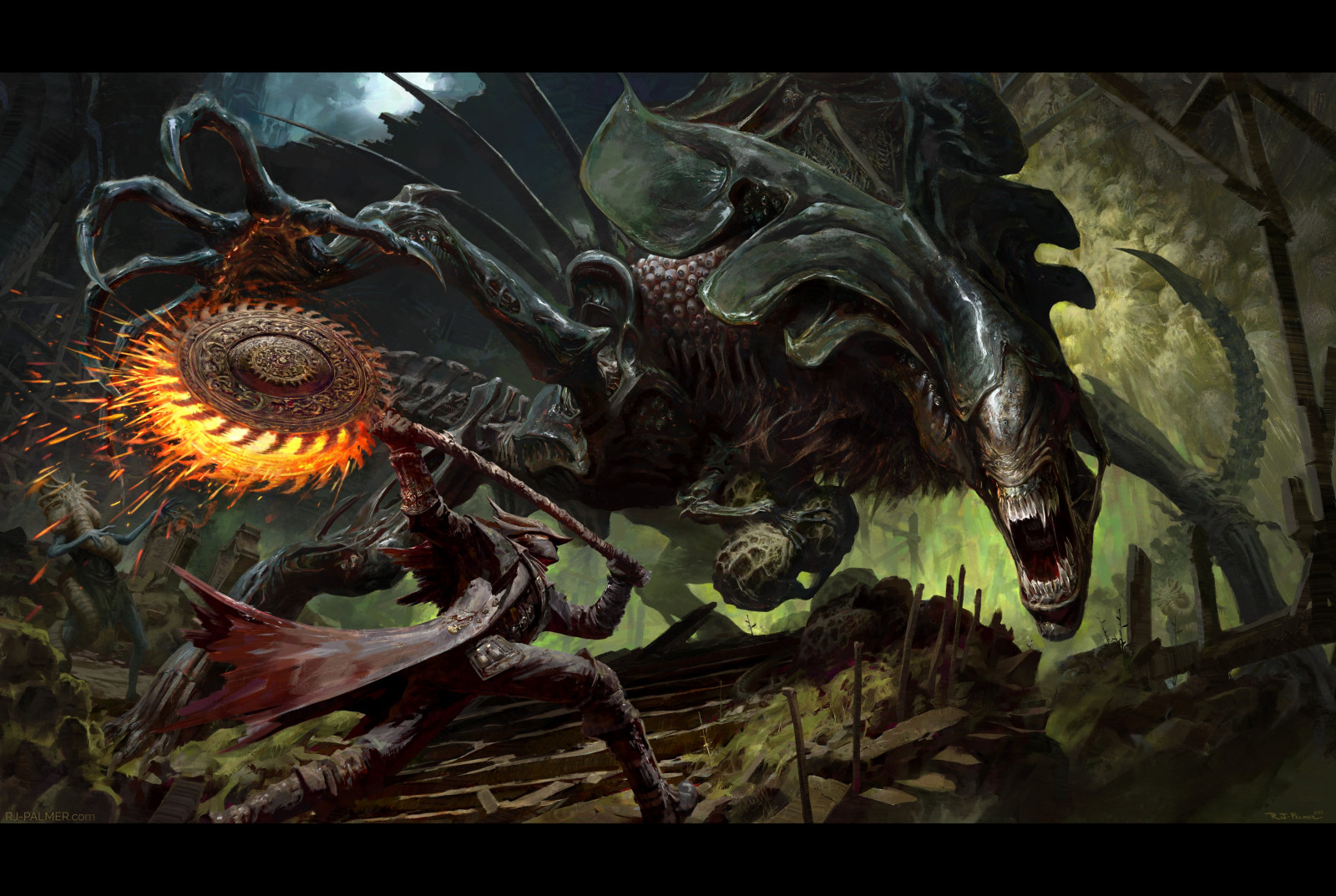 Wallpaper : Bloodborne, Alien movie, artwork 4096x2749 - Inrro ...