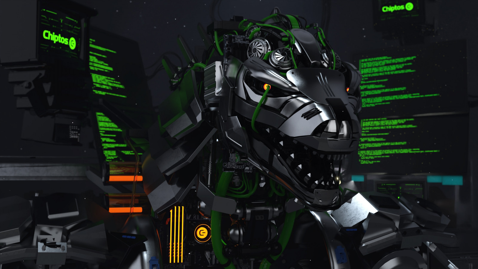 배경 화면 : chiptos, Mecha Godzilla, 고질라, 해킹, 과학 기술, 기계 인간, 컴퓨터, Pc build ...
