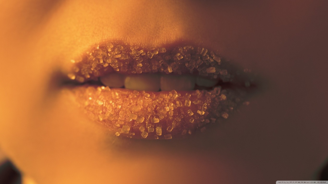 Wallpaper women, reflection, closeup, yellow, morning, lips, mouth