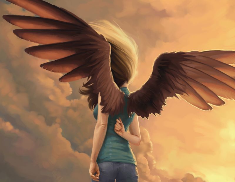 Asas, anjo, Águia, mitologia, ilustração, pássaro Asas, anjo, Águia, mitologia, ilustração, pássaro