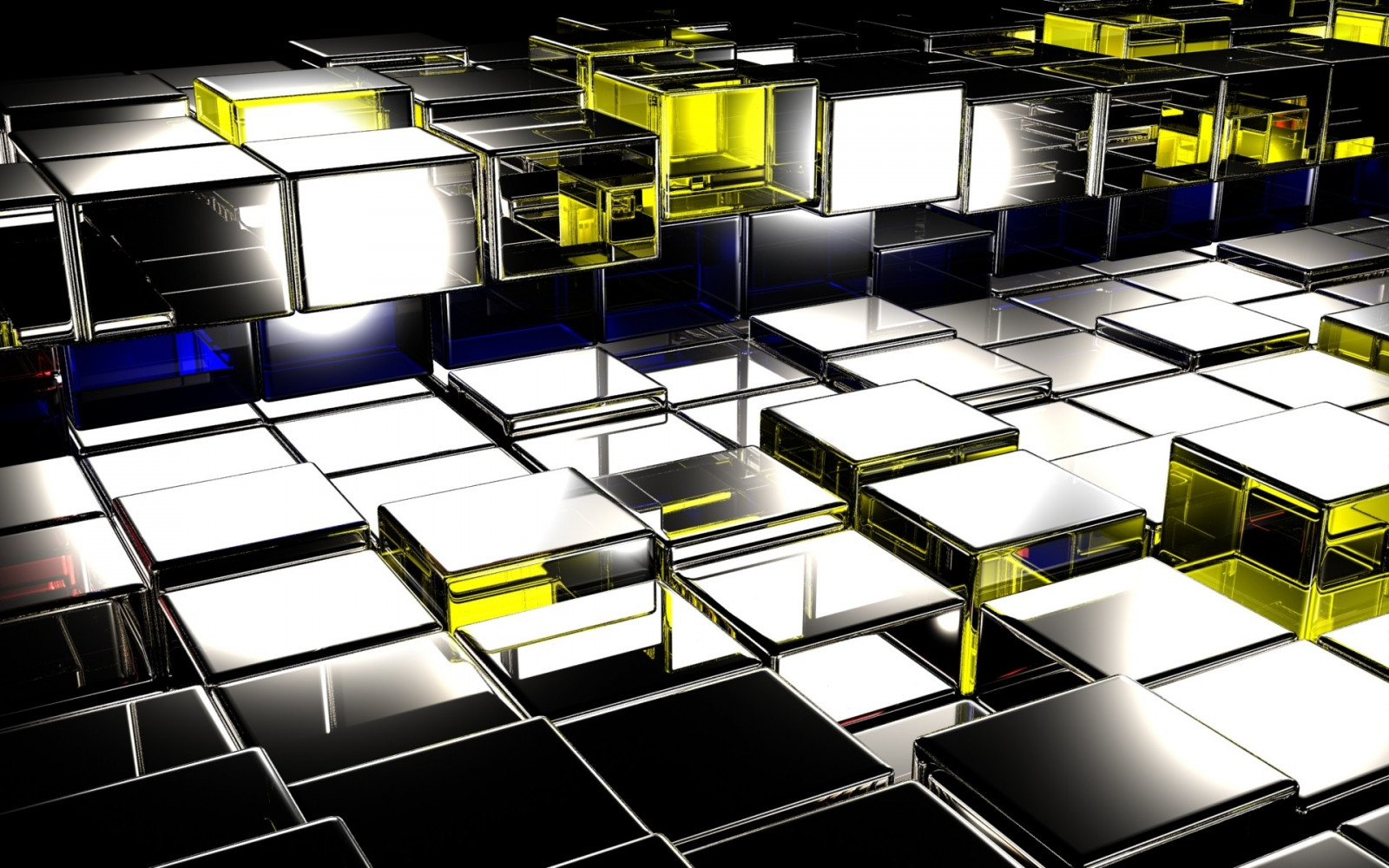 squares, surface, metal, glass