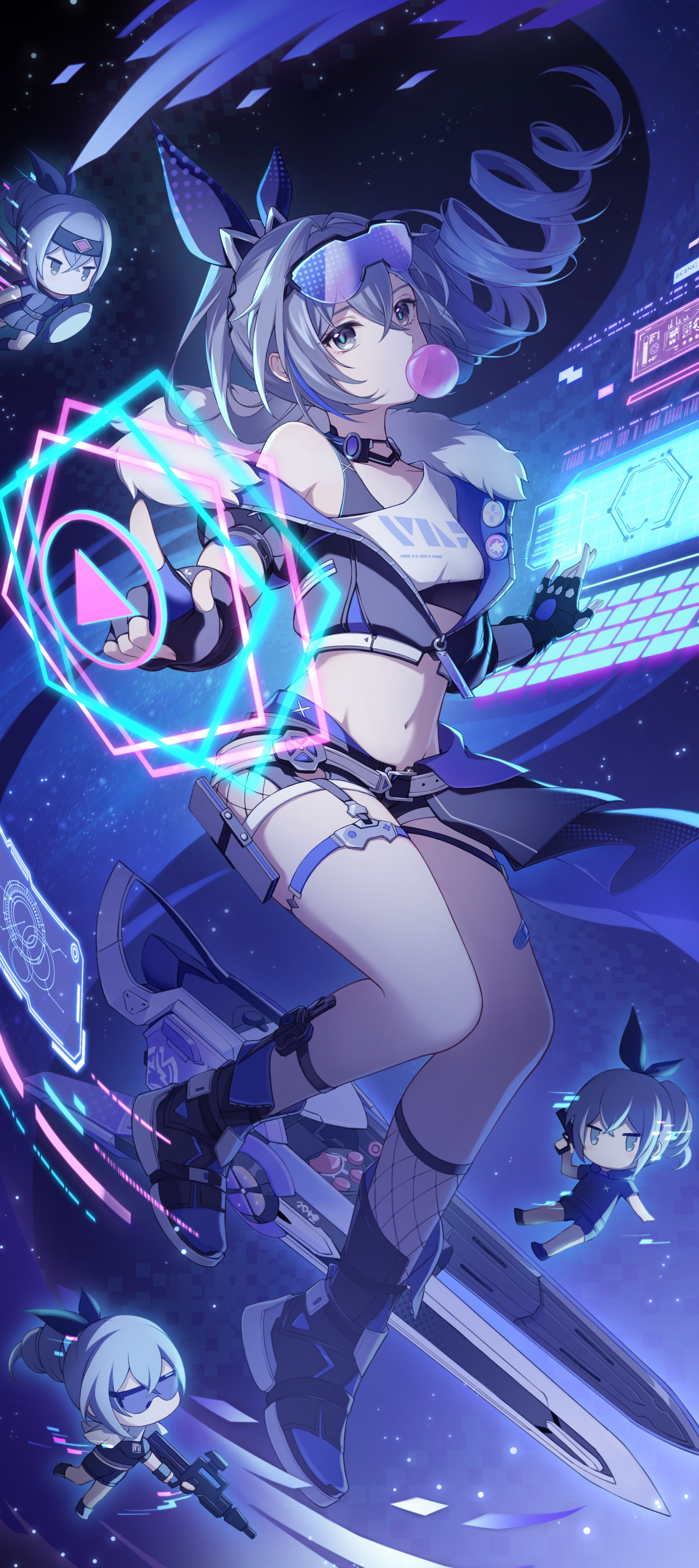 Wallpaper Honkai Star Rail Silver Wolf Honkai Star Rail 2048x4597 Wallpaper honkai star rail silver wolf honkai star rail 2048x4597