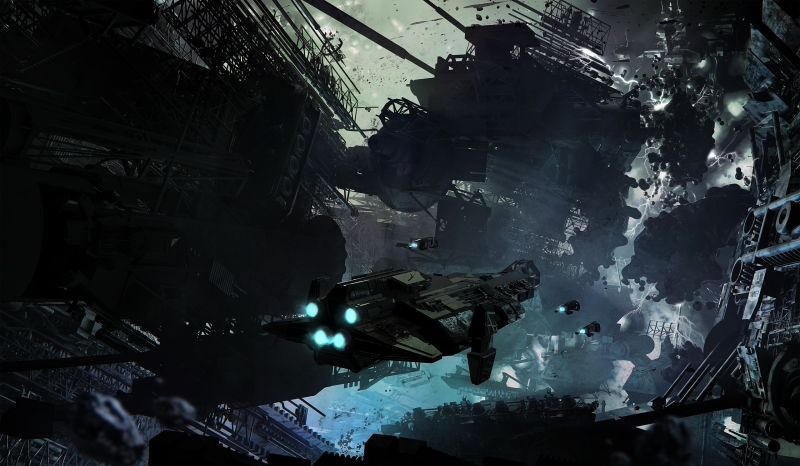 umělecká díla, digitální umění, futuristický, kosmická loď, 2560x1493 px