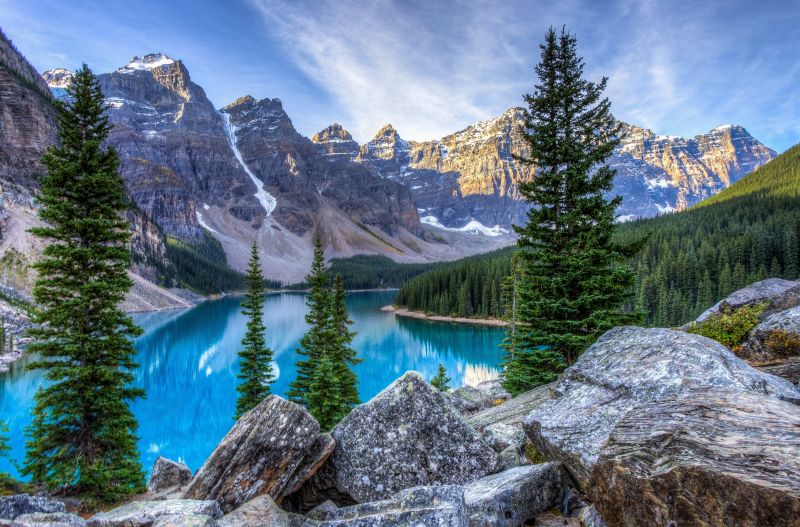montaña,lago,paisaje,Árboles