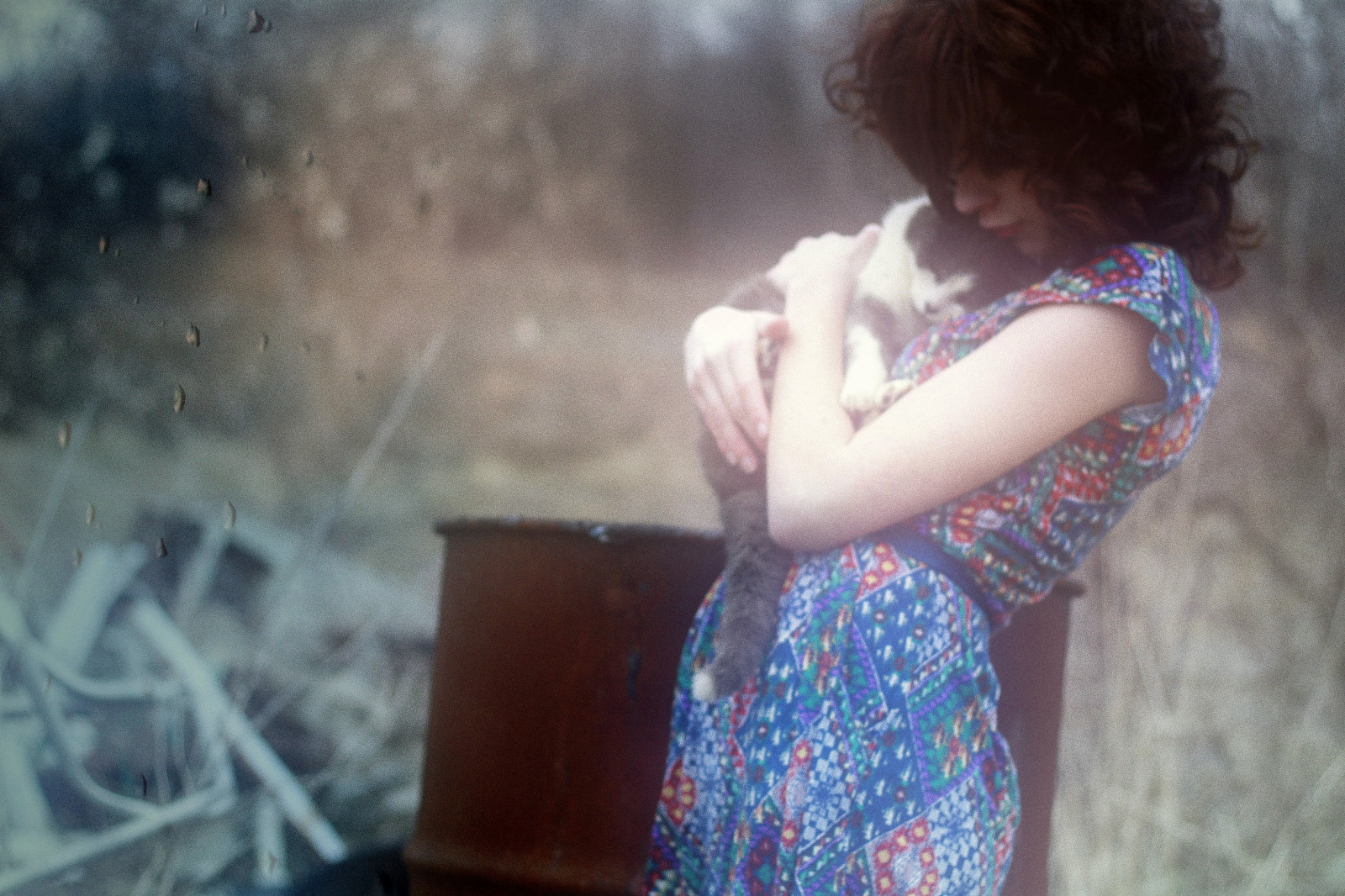 stromy, roztomilý, Lauren, kočka, smrt, kotě, šaty, bokeh, kabina, Koťátko, hezká, navždy 21, messyowl