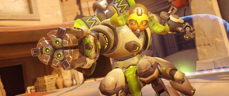 5158x2160 px,Orisa Overwatch,Overwatch,videogiochi