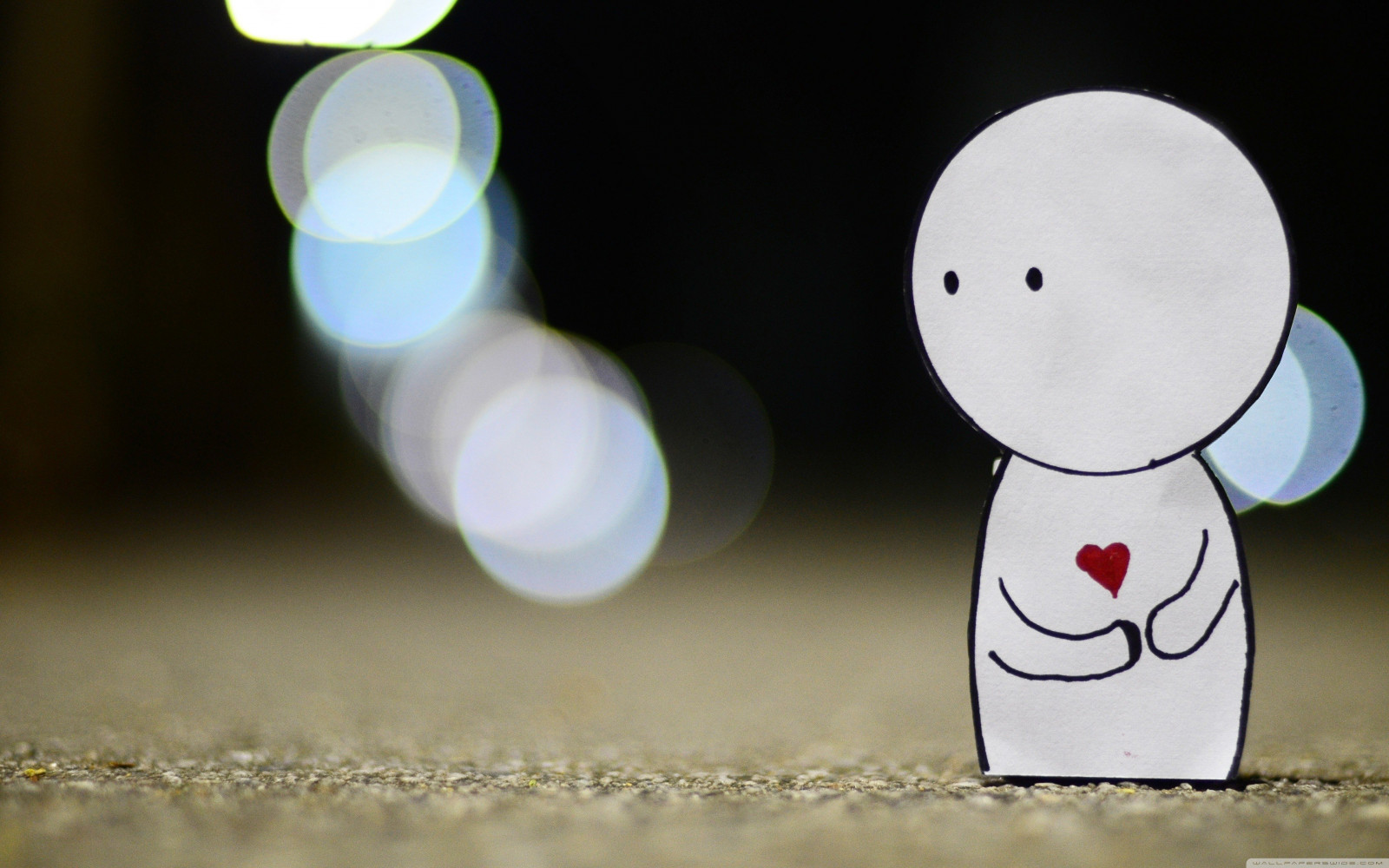 3840x2400 px, abstraktní, bokeh, kresby, Přátelé, srdíčka, milovat