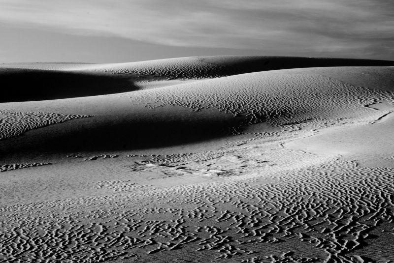 sand, himmel, sort og hvid, sort, monokrom fotografering, fotografering
