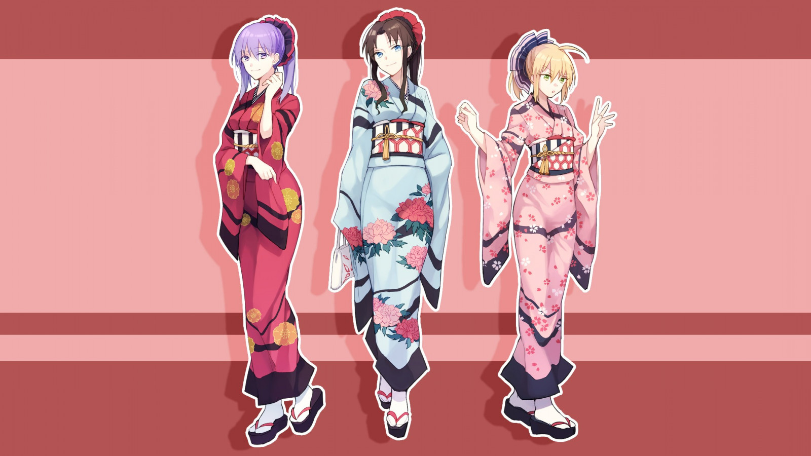 kuva, anime, anime tytöt, sarjakuva, Fate Stay Night, Sapeli, Tohsaka Rin, vaatetus, Sakura Matou
