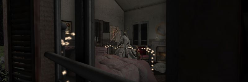 3D,ansigt,vindue,nat,uhyggelig,seng