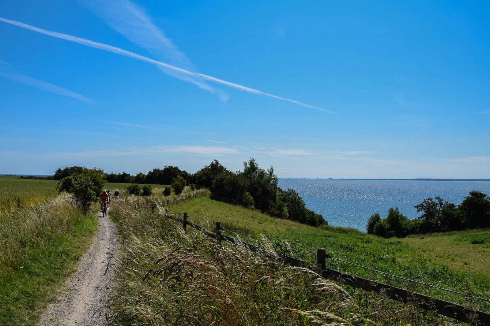 krajina, moře, kopec, voda, jízdní kolo, tráva, nebe, pole, mraky, pobřeží, horizont, ostrov, letní, Švédsko, plošina, hřbet, mrak, hora, Pohled, oceán, resund, sk ne, venkov, Landskrona, bl nebe, ven, Hven, backafall, vingestig, zemědělství, louka, venkov, přírodní prostředí, horských reliéf, ekosystém