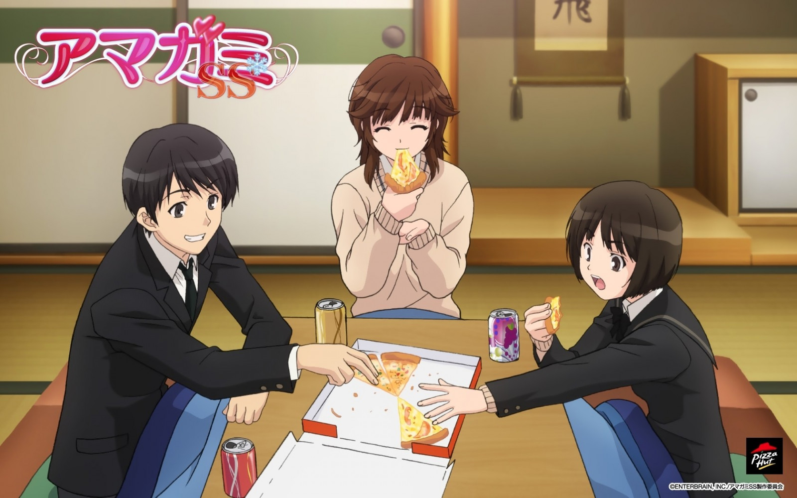 momentopname, mangaka, artikel, anime, zwart haar, meisje, lezing, gesprek, uniform, drama, spellen, high school, fictie, screenshot