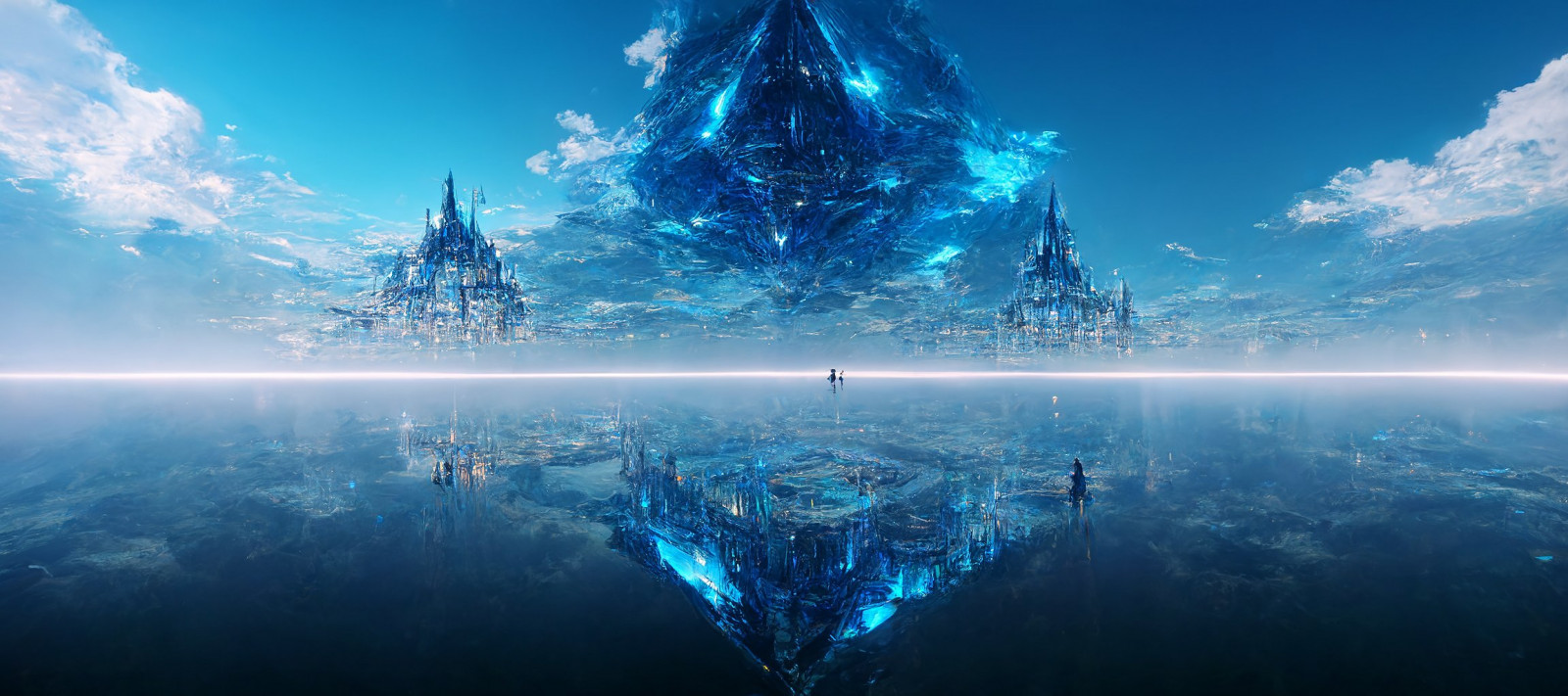 wallpaper-digital-art-cloud-nine-sky-palace-2304x1024