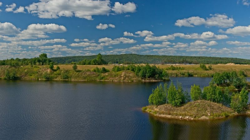 krajina, kopec, jezero, voda, Příroda, odraz krajina, kopec, jezero, voda, Příroda, odraz