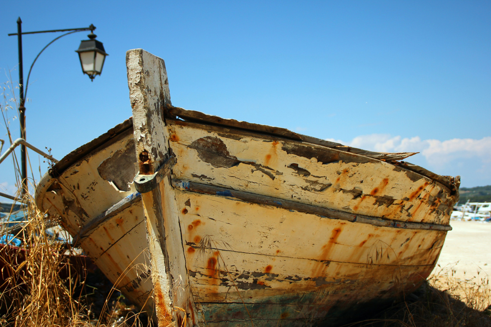 Wallpaper : old, sea, Marina, boat, sad, rusty, Greece 5184x3456