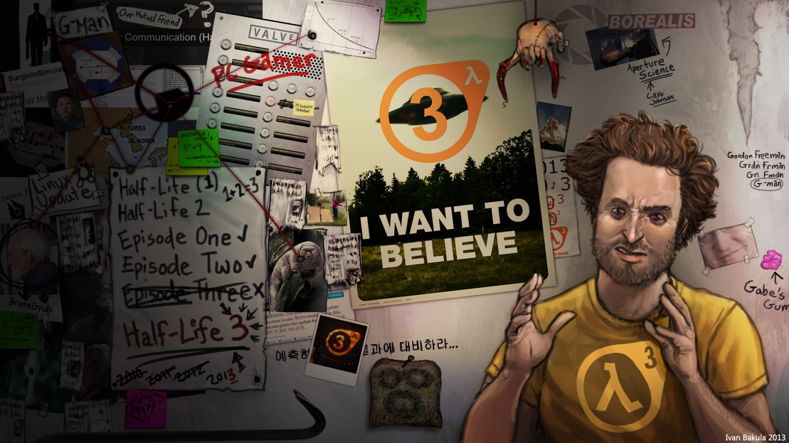 video games memes Steam software Portal game Half Life comics poster Half Life 2 G Man Half Life 3 Alyx Vance Valve Corporation Tardigrade toasts crowbar Giorgio A Tsoukalos ART