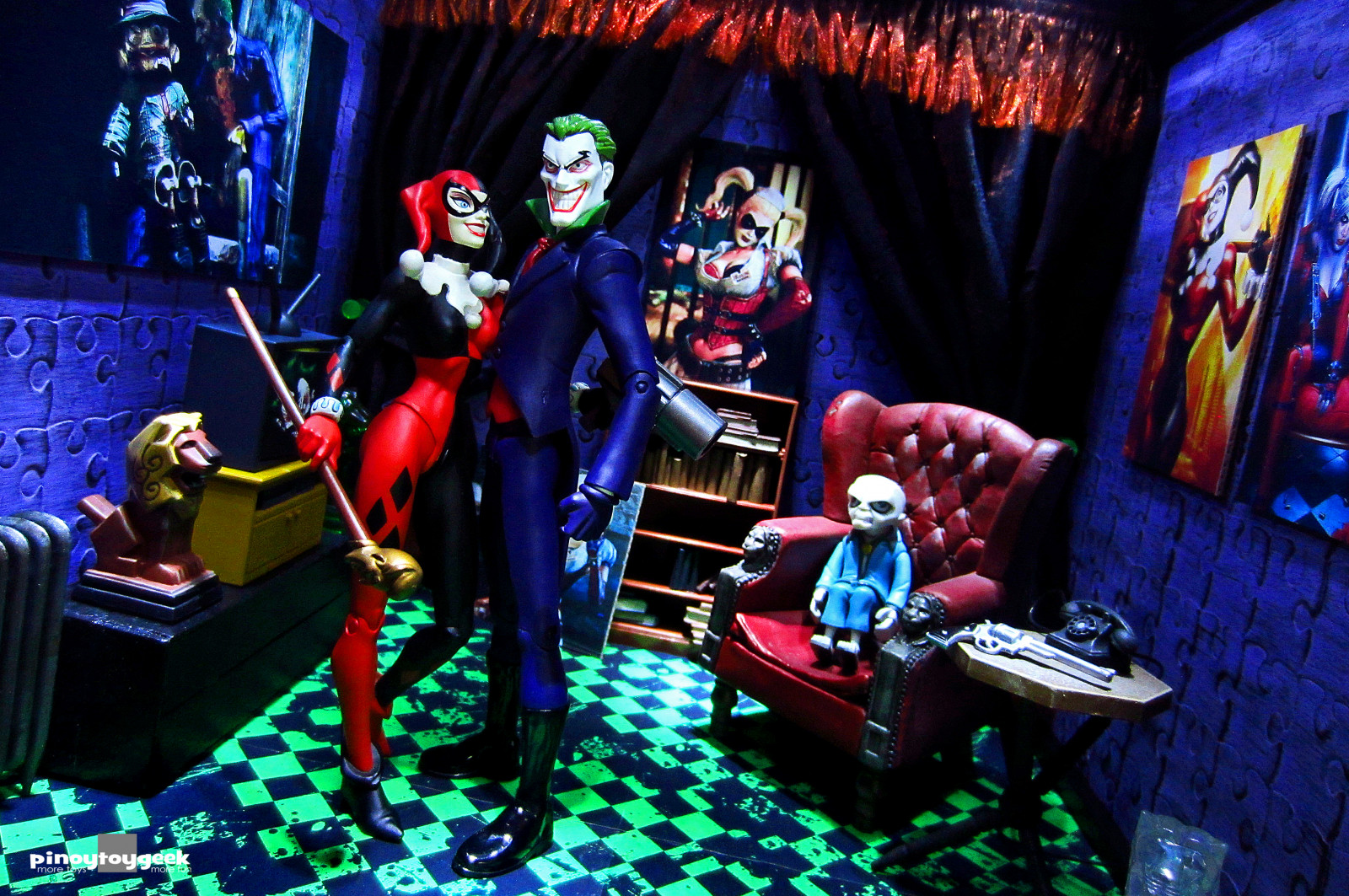 hračky, Bat-man, Žolík, komiks, dccomics, fiktivní postava, akční figurka, supervillain, Harley Quinn, karikatury, akční figurky, dcdirect, arkhamcity, gothamcity, Tajné sdružení supervillainů, Arkhamasylum, television program