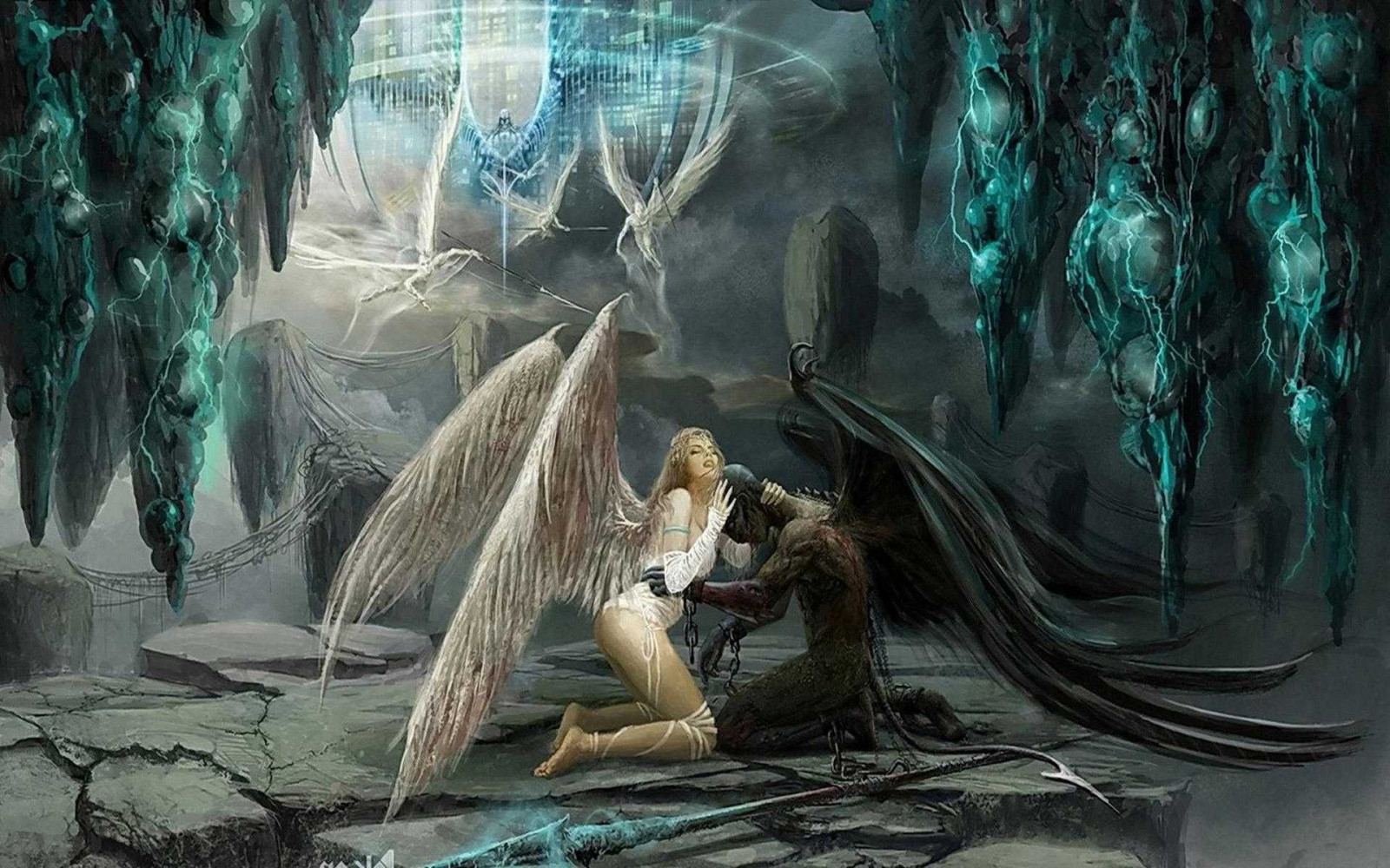 Masaüstü Fantezi sanatı, Melek, Mitoloji, Ekran görüntüsü, 1920x1200