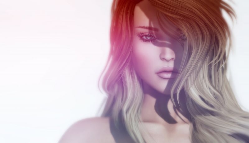 gezicht, digitale kunst, vrouw, model-, lang haar, anime gezicht, digitale kunst, vrouw, model-, lang haar, anime