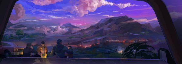 digital art,artwork,illustration,Hue Teo,night,nightscape