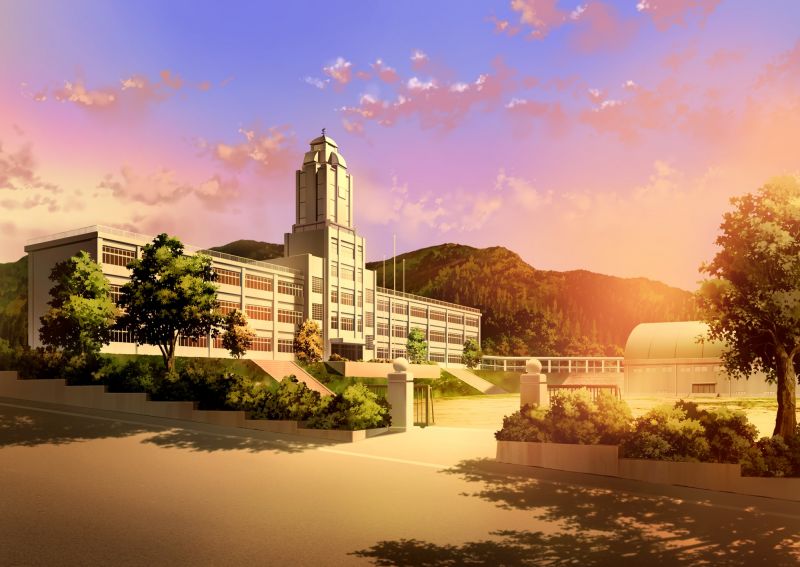 západ slunce, město, panoráma města, noc, anime, slunečnímu záření západ slunce, město, panoráma města, noc, anime, slunečnímu záření