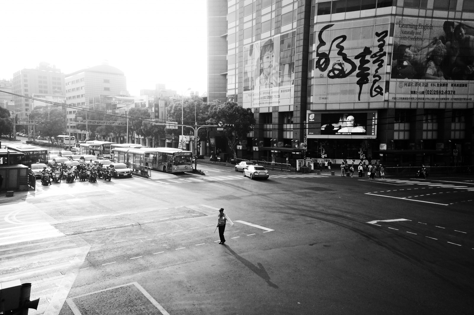 Černý a bílý, tělesné, Mono, sama, Taiwan, policie, Olympus, Taipei, dopravní policie, 17mm, M43, EP5, Imnothere0