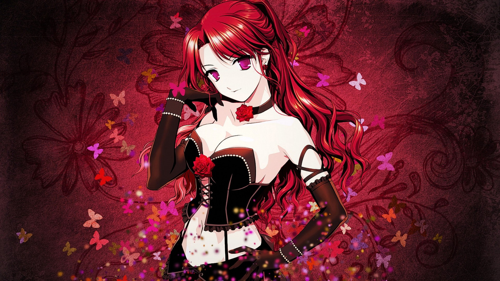 ilustrace, ryšavý, anime, anime dívky, Mabinogi, Rua, Snímek obrazovky, počítač tapeta