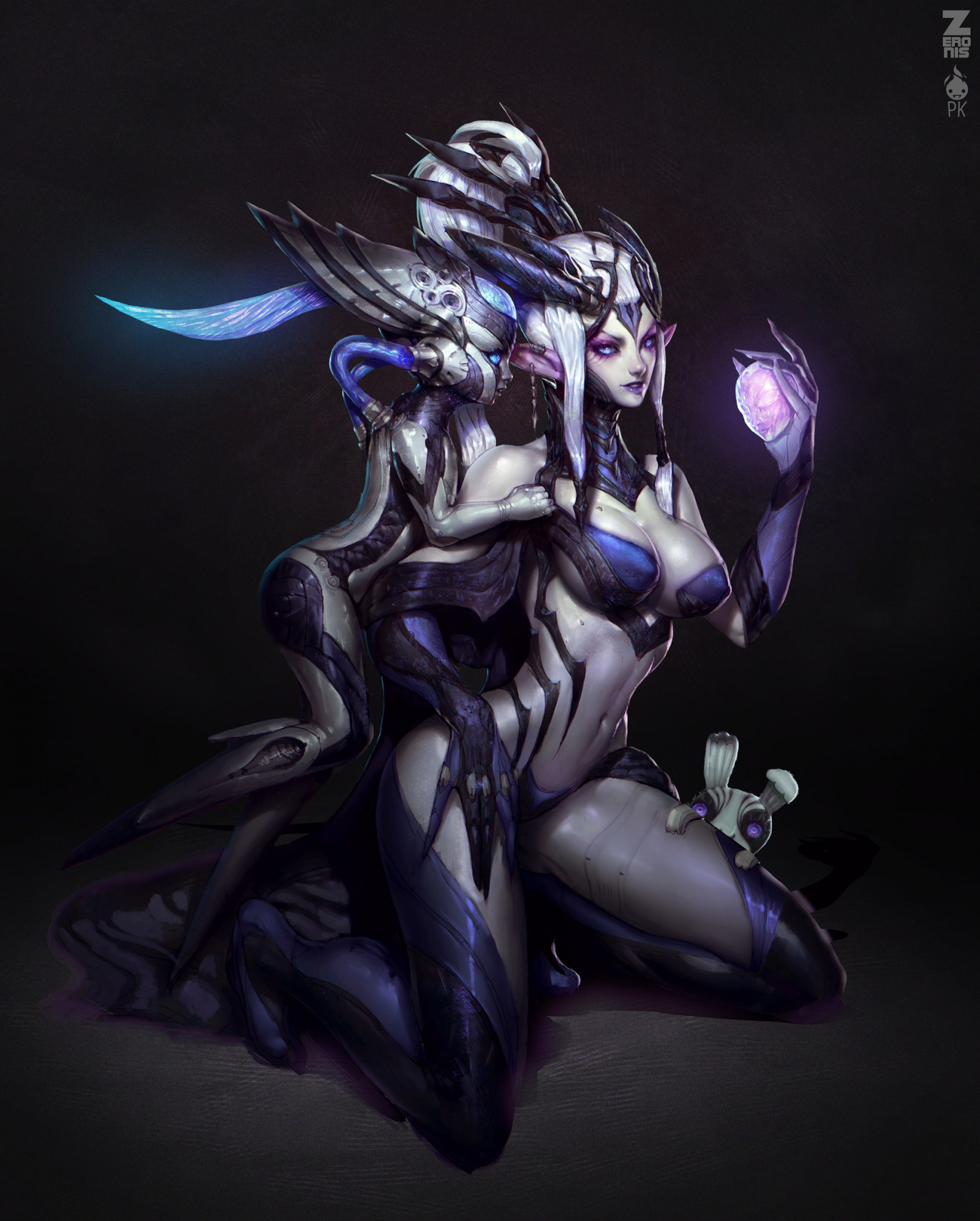 ภาพประกอบ, Zeronis, ความมืด, เมชา, ตัวละคร