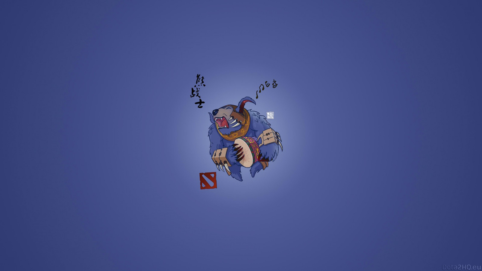 Ursa, Dota 2, chibi, jednoduchý art