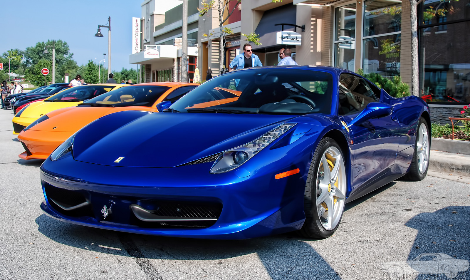 Wallpaper street, road, blue, sports car, Illinois, coupe