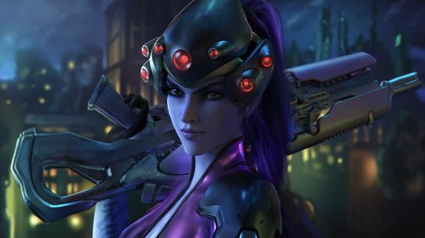 women,Jonathan Romeo,CGI,Overwatch,Widowmaker Overwatch,visors