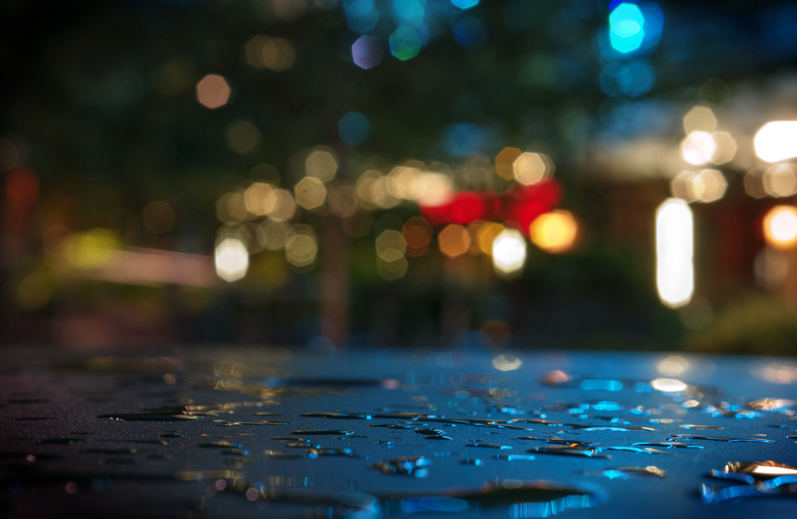 modrý, UMĚNÍ, mokrý, noc, Drsný, bokeh, Cincinnati, HDR, Photomatix, wetreflection, fav200, 1XP, nex6, sel50f18