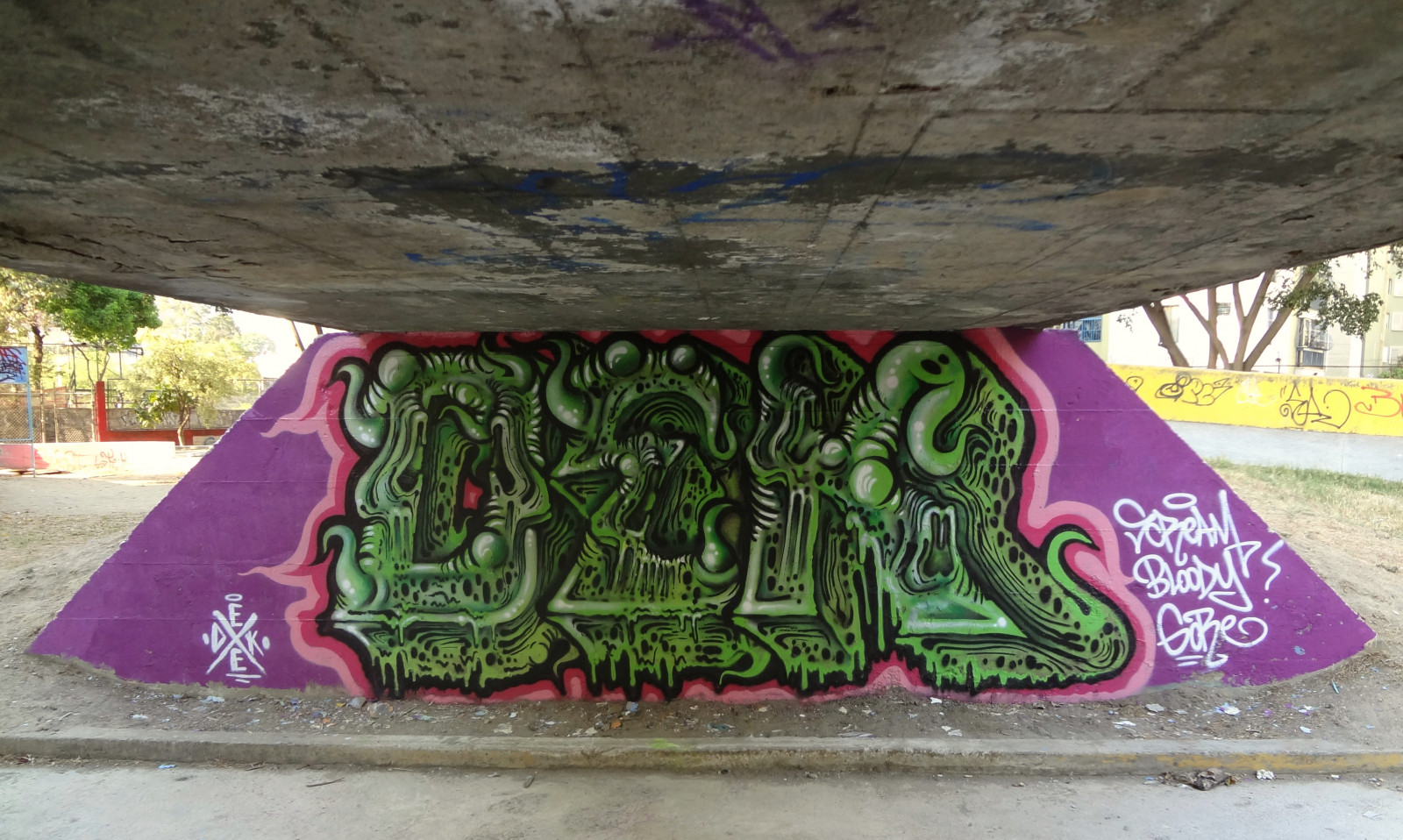 zelená, grafiti, UMĚNÍ, pouliční umění, tráva, nástěnná malba, rostlina, strom