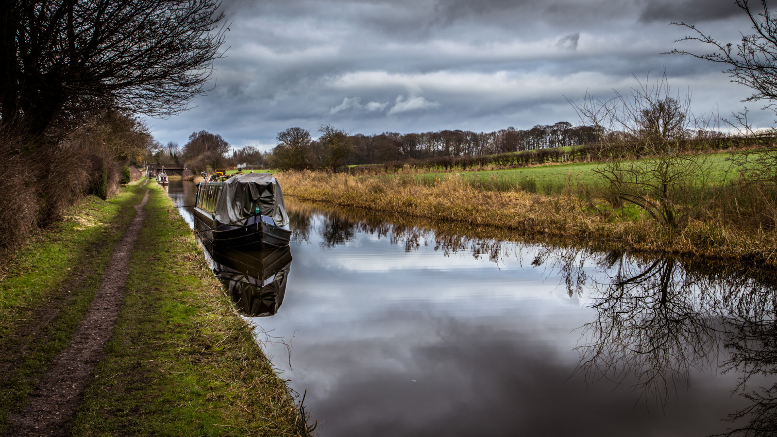 krajina, jezero, voda, Příroda, odraz, tráva, Anglie, ráno, řeka, Kánon, HDR, divočina, proud, 2015, Spojené království, průmyslový, kanál, mokřadní, leden, Černý a bílý, strom, podzim, sezóna, tělesné, dědictví, 6d, project365, britian, venkov, atmosférický jev, vodní, dřevina, landform, geografický rys, tělo z vody, Stoke-on-Trent, stafordšírský, eos6d, photoaday