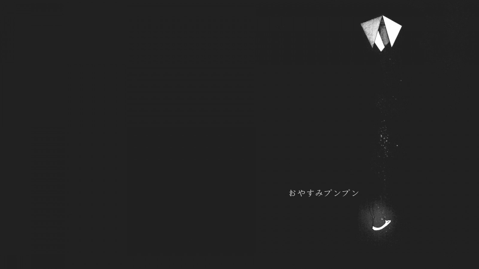 1920x1080 px, kanji, manga, černobílý, Oyasumi Punpun, Punpun Onodera, jednoduché pozadí