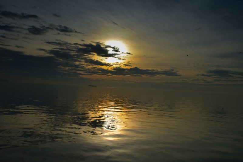 ég, horizont, víz, visszaverődés, tenger, Nap ég, horizont, víz, visszaverődés, tenger, Nap