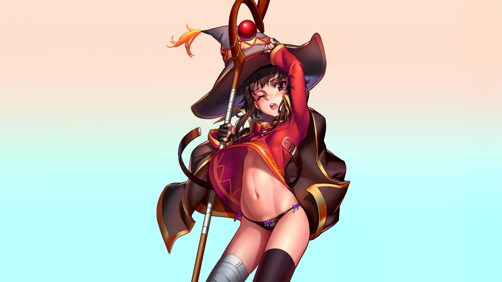 ilustrace, anime, kreslená pohádka, punčochy, Osoba, malá prsa, As109, Snímek obrazovky, profese